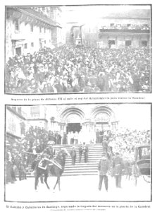 Alfonso XIII en Santiago de Compostela, de Campúa, Nuevo Mundo, 28-07-1904 photo