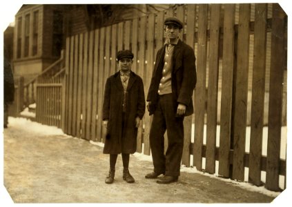 Alfred Beniot, 191 North St. Sweeper in Bennett Mill, in spinning room -2 has been there two months; seemed to be 11 yrs. old. Alfred recorded as 12 years old. LOC cph.3b12095