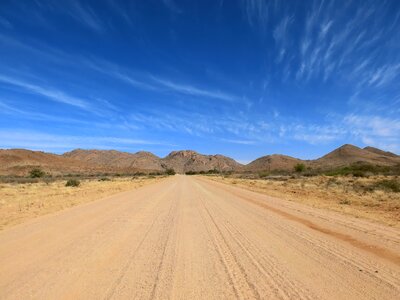 Road dry sand