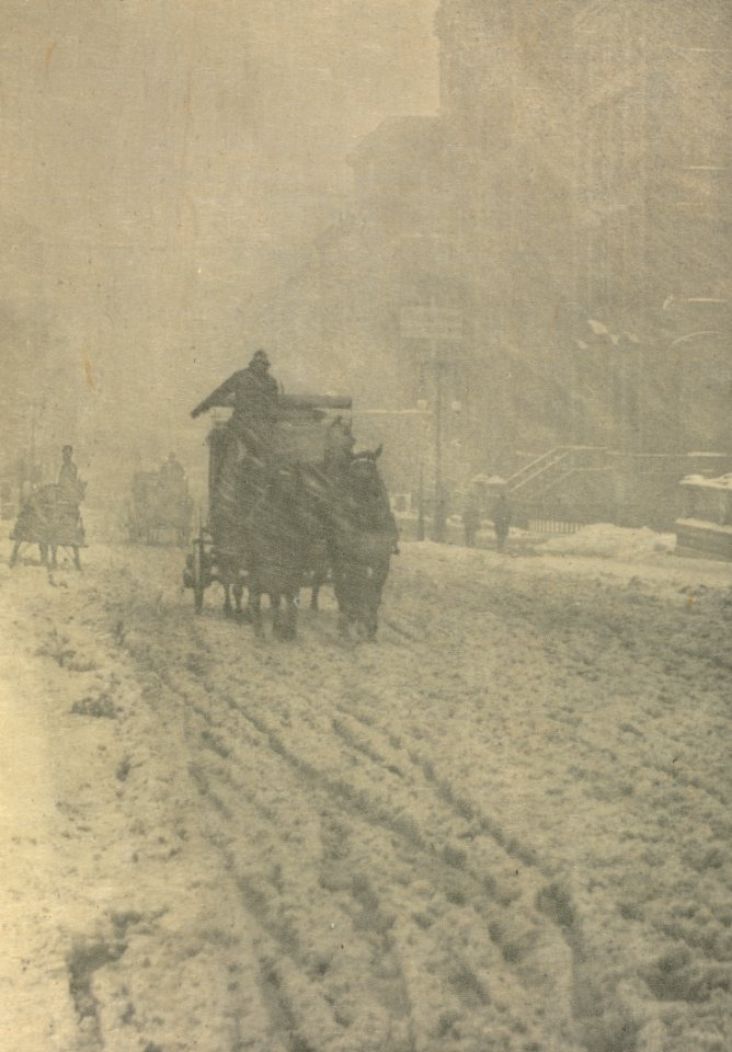 Alfred Stieglitz - Camera Work- Winter - Fifth Avenue - 1995.199.12.b - Cleveland Museum of Art