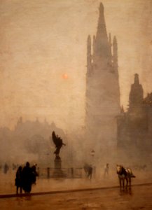 Alfred Smith - Matinée d'hiver, place Pey Berland à Bordeaux