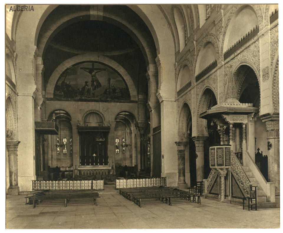 Algeria. Algiers. Interior of Cathedral LCCN2004674270