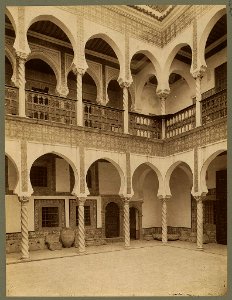 Alger. Cour Mauresque du Palais Archiépiscopal - ND. Phot. LCCN2004665037