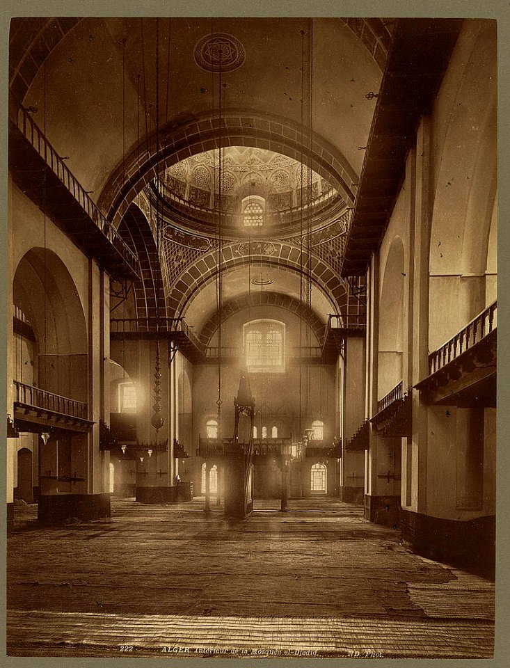 Alger. Intérieur de la Mosquée el-Djedid - ND. Phot. LCCN2004665035
