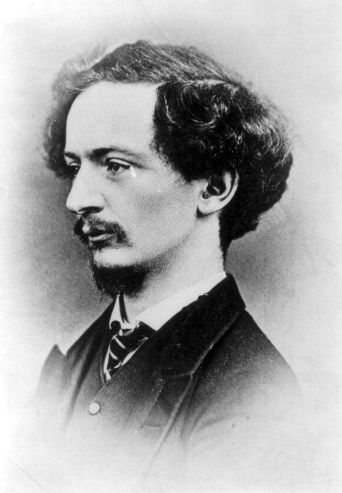 Algernon Charles Swinburne, 1827-1909, bust portrait, facing left LCCN2005689309