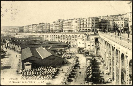 Algiers The Boulevard de la République and the Staircase of the Fisheries