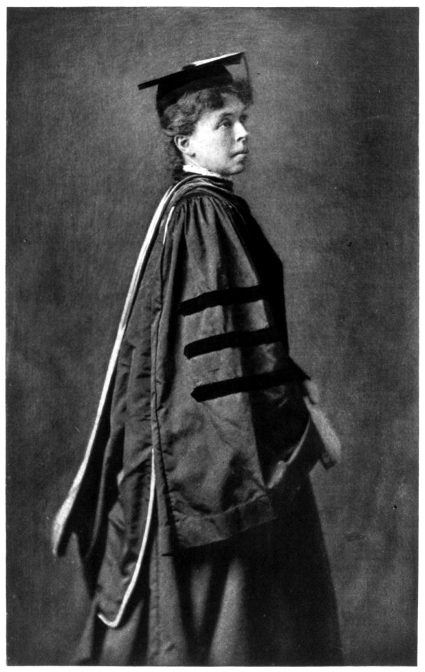 Alice (Freeman) Palmer, 1855-1902; three-quarters length, standing, wearing academic cap and gown, facing right LCCN2006680054