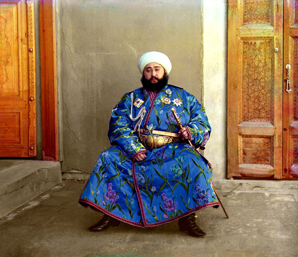 Alim Khan (1880–1944), Emir of Bukhara, photographed by S.M. Prokudin-Gorskiy in 1911