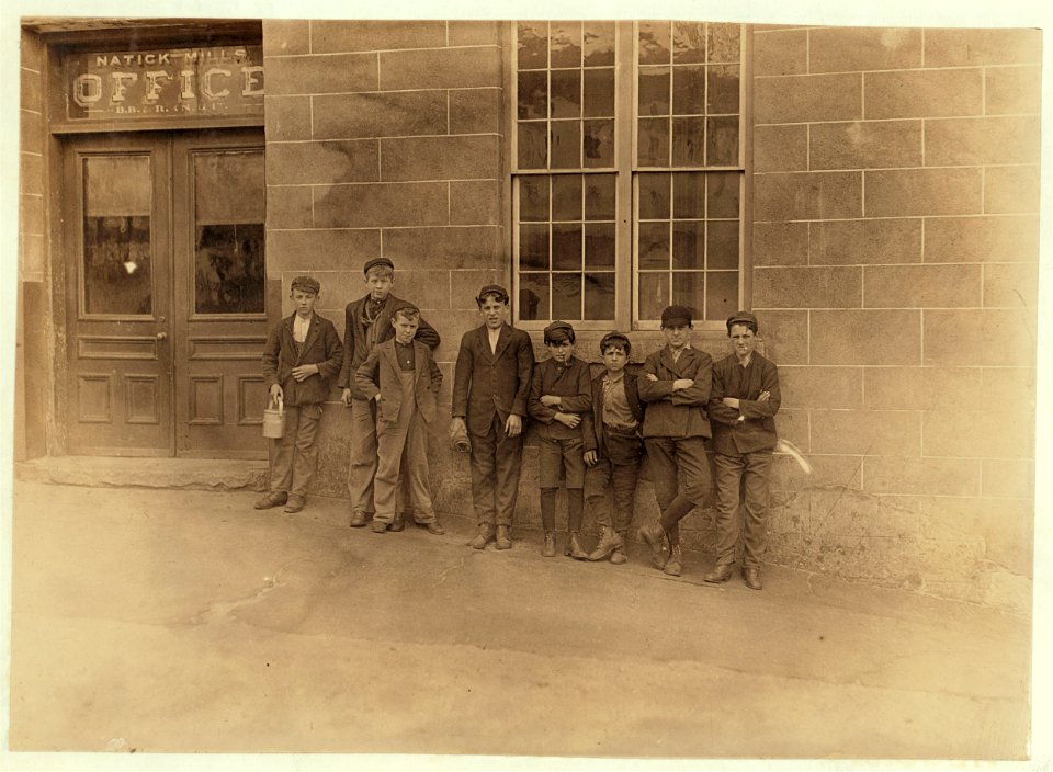 All are working in Natick (R. I.) Mills. April 17, 1909. LOC nclc.01678
