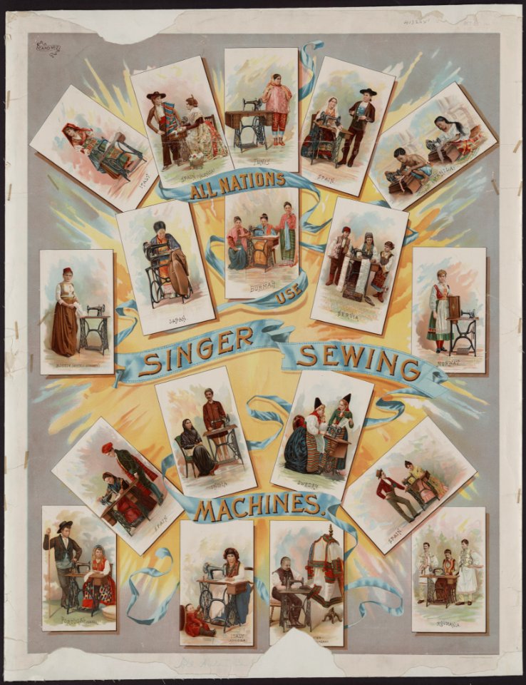 All nations use Singer sewing machines - J. Ottmann Lith. Co., Puck Building, N.Y. LCCN2005691067
