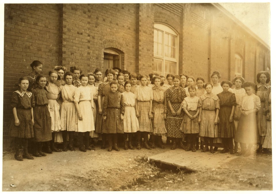 All these are spinners in Pell City Cotton Mill. They were grouped for me by the Overseer. Mr. E. A. Thompson, Superintendent of the mill, is also Mayor of Pell City. LOC nclc.01916
