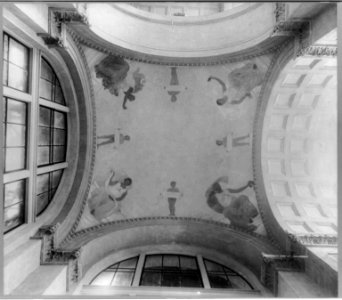 Allegorical mural paintings on dome of Manufacturer's Building, Chicago World's Fair, 1893- Pottery etc. 4 figures (by Weir) LCCN2003678073