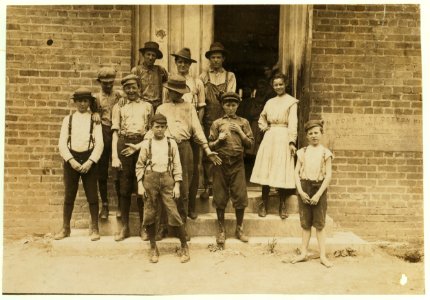 All work in Delta Cotton Mills, Mc Comb, Miss. Smallest boy, a band boy, Johnnie Mathews, apparently only ten or eleven, but his mother assured me he is nearly fourteen, which is very LOC nclc.02080 photo