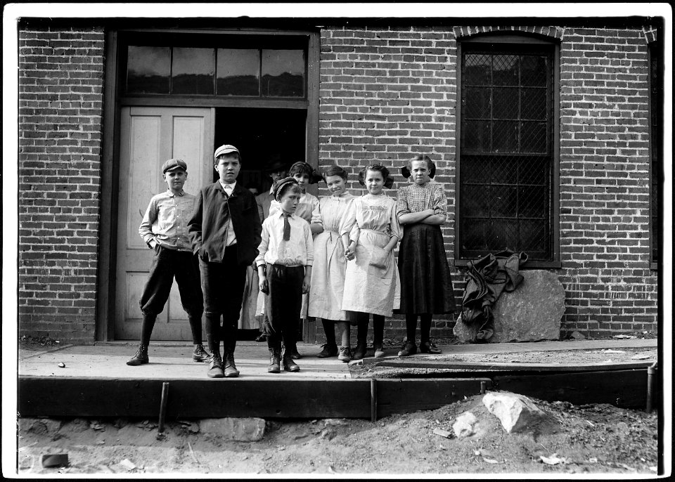 All working in May Hosiery Mills. Youngest boy admitted 5 years of age and had been working there 9 months. He is... - NARA - 523342