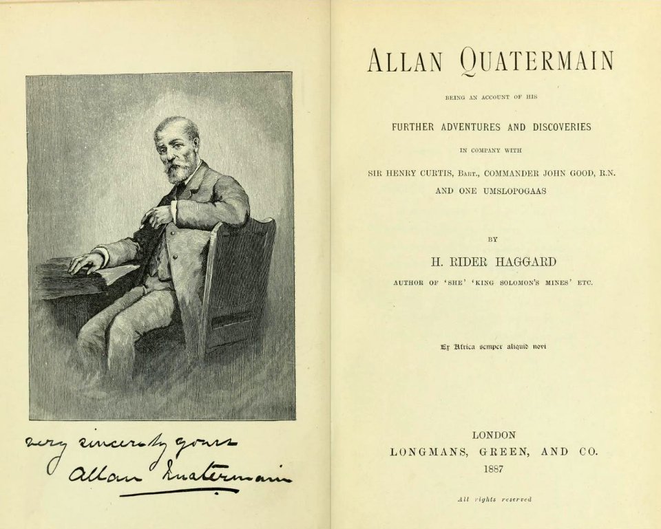 Allan Quatermain, 1887 edition
