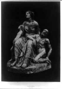 Allegorical sculpture group of the City of Paris imploring heaven to take away the plague of cholera LCCN2013646072