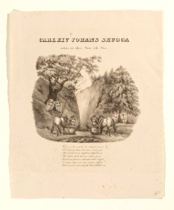 Allegorisk bild över Sverige och Norge, i samband med Karl XIV Johan död - Skoklosters slott - 97944