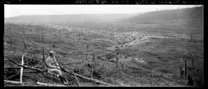 Allemant. Panorama du village. 11-2-18. Cap. Courtois - Fonds Berthelé - 49Fi1263