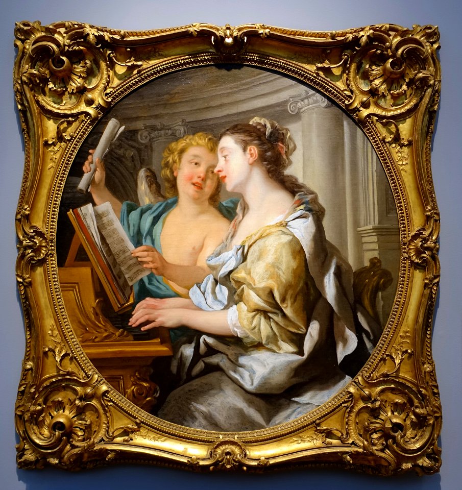 Allegory of Music, by Jean-Francois de Troy, 1733, oil on canvas - Portland Art Museum - Portland, Oregon - DSC09066