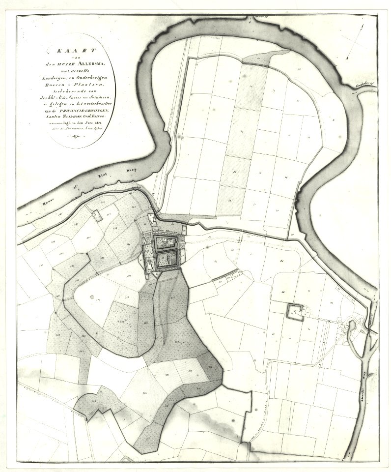 Allersma - kaart Apken 1822