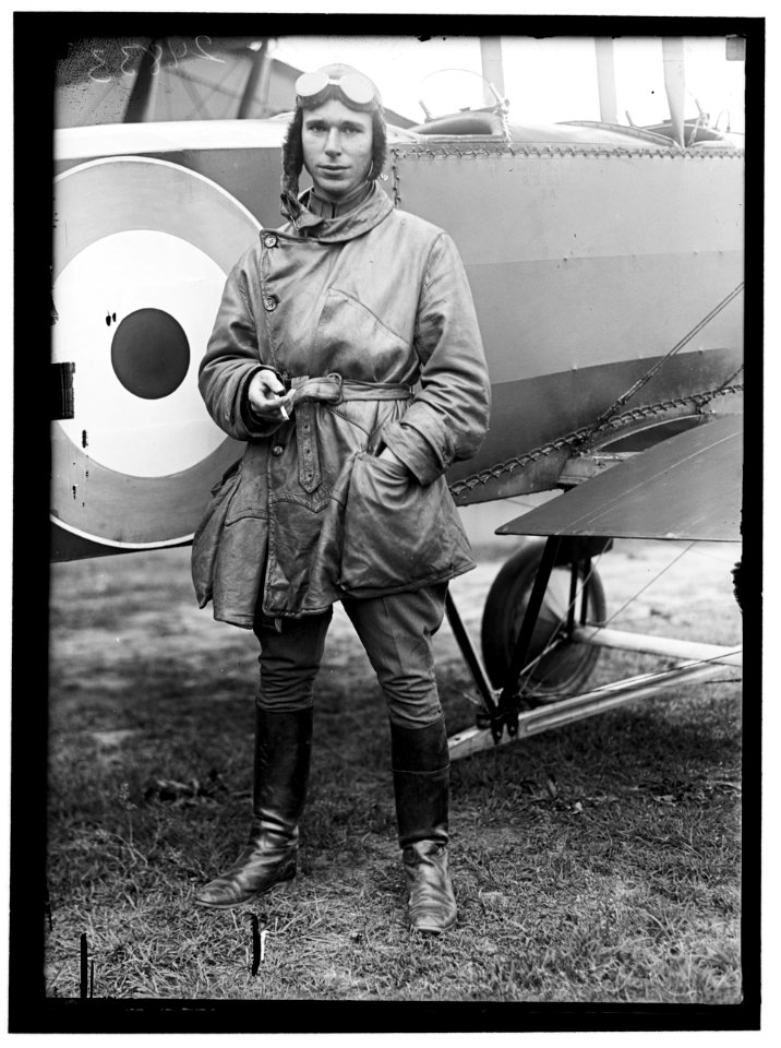 ALLIED AIRCRAFT DEMONSTRATION AT POLO GROUNDS. LT. STEPHEN BONSALL, BRITISH LCCN2016869270
