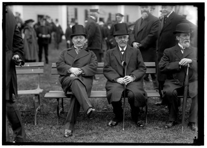 ALLIED COMMISSION TO U.S. SEATED ON LAWN- VIVIANI AND BALFOUR LCCN2016867682