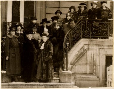 Allied women in Paris to plead for international suffrage. Women, representing Allied Nations . . . - NARA - 533768