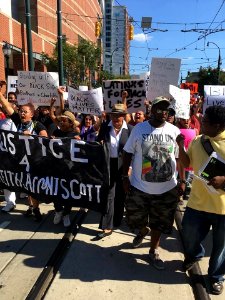 Alma Adams at BLM Protest for Keith Lamont Scott - 2016