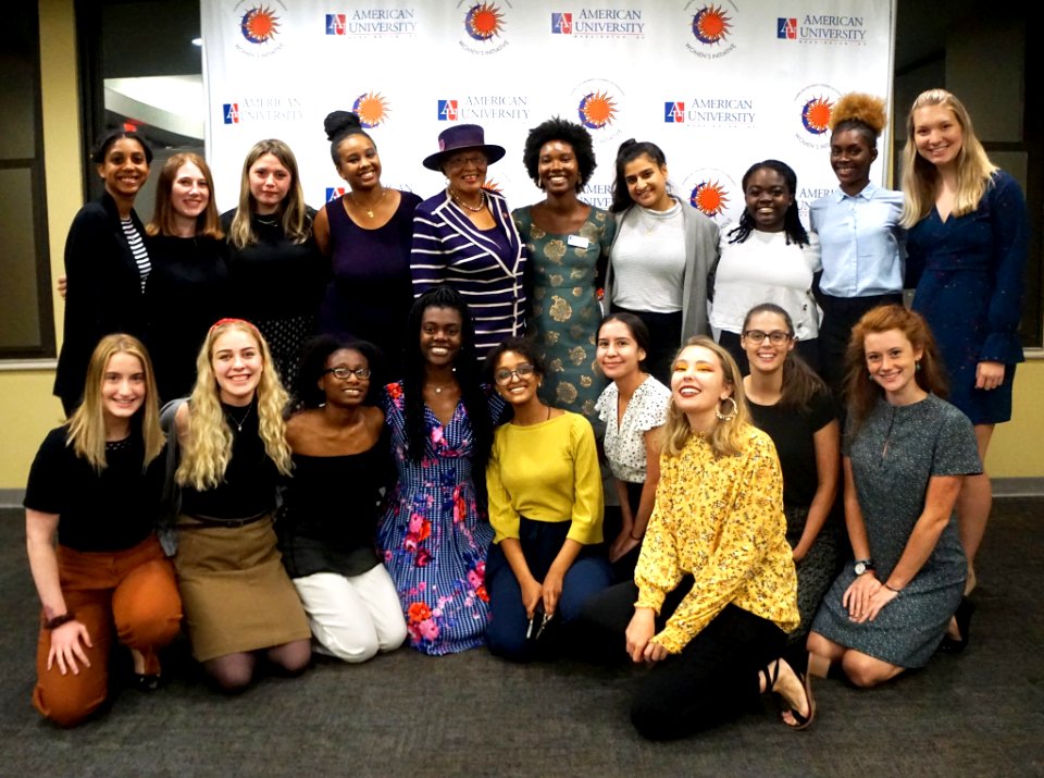 Alma Adams and Lauren Underwood at AU