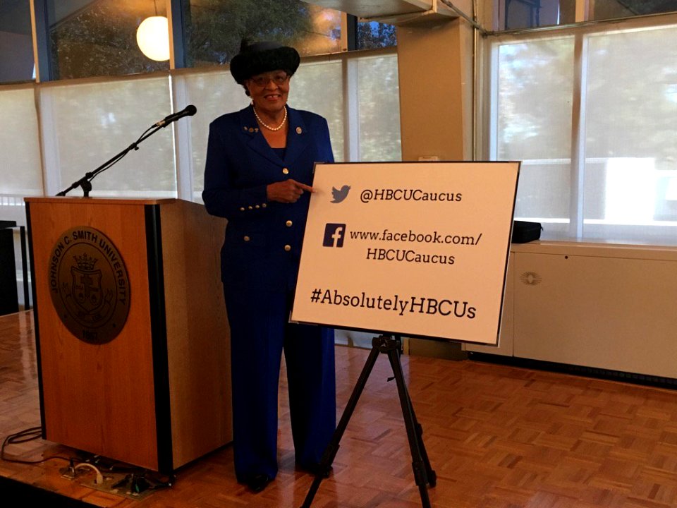 Alma Adams promoting HBCU Caucus