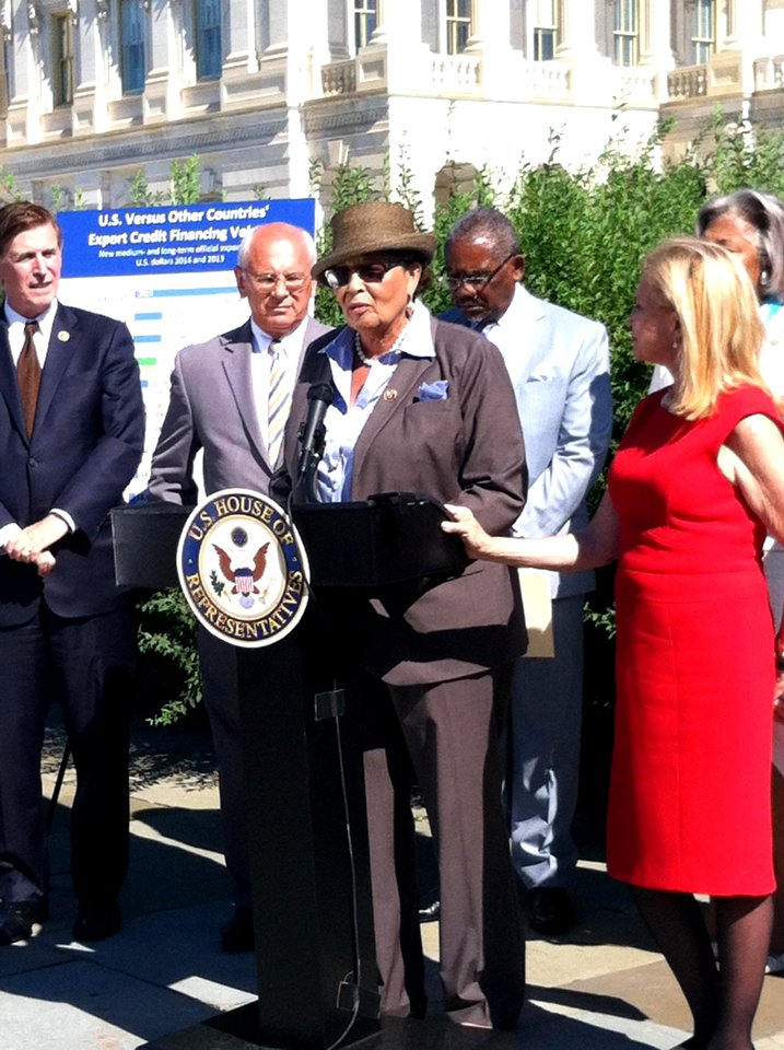 Alma Adams speaking at JEC Democrats press conference - 2015