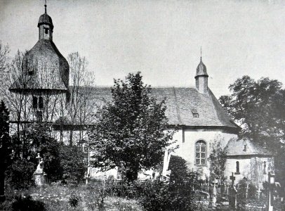 Alme Südansicht der Pfarrkirche Aufnahme von 1914