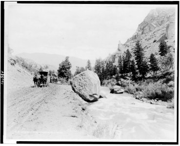 Along the Gardiner River, Yellowstone National Park. Seen only by tourists going via Gardiner Gateway LCCN90715872