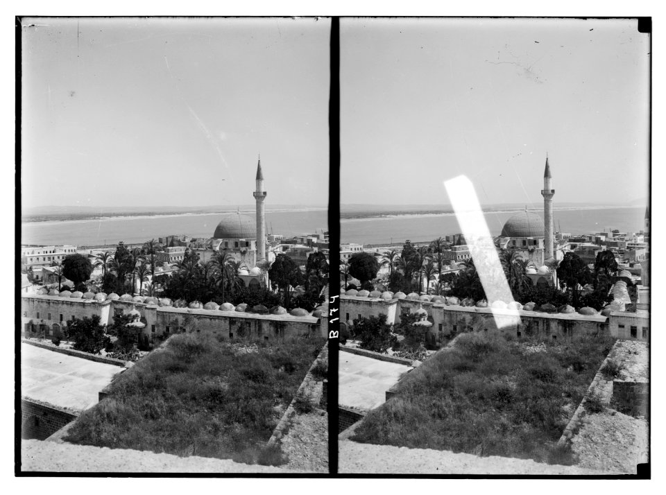 Along the sea coast. Mosque of Jezzar Pasha LOC matpc.05573