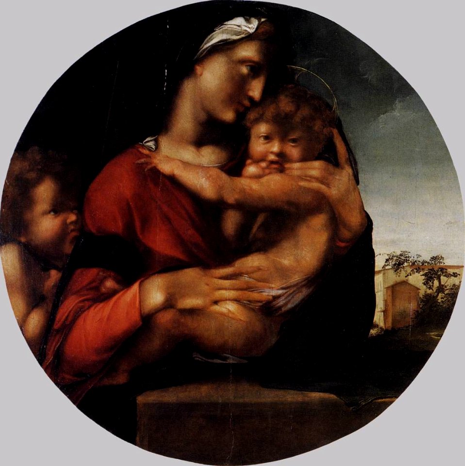 Alonso Berruguete - Madonna and Child with the Young St John - WGA02076