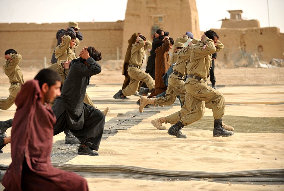 ALP recruit class physical training, weapons maintenance, searching 120311-N-UD522-008