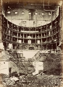 Alphonse Liébert, Le Théâtre Lyrique incendié Vue interieure de la salle - Library of Congress