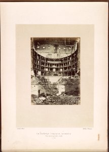 Alphonse Liébert, Le Théâtre Lyrique incendié Vue interieure de la salle - Library of Congress