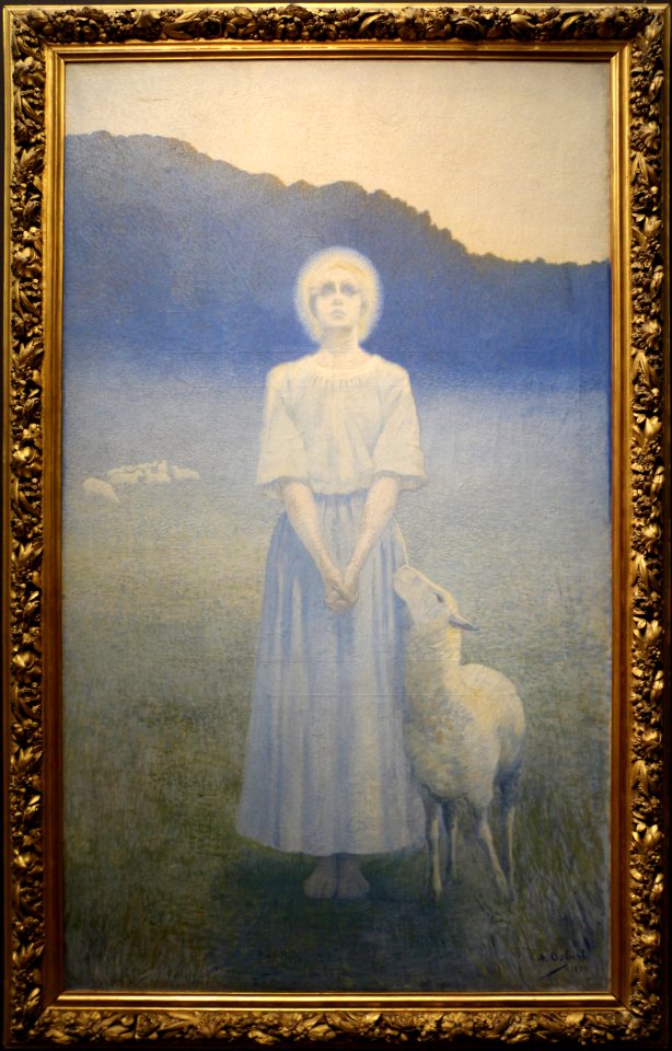 Alphonse osbert, visione di santa genoveffa, 1892