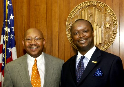 Alphonso Jackson with Ghana Ambassador Kwame Bawuah-Edusei 207-DP-9437A-Ghana2125