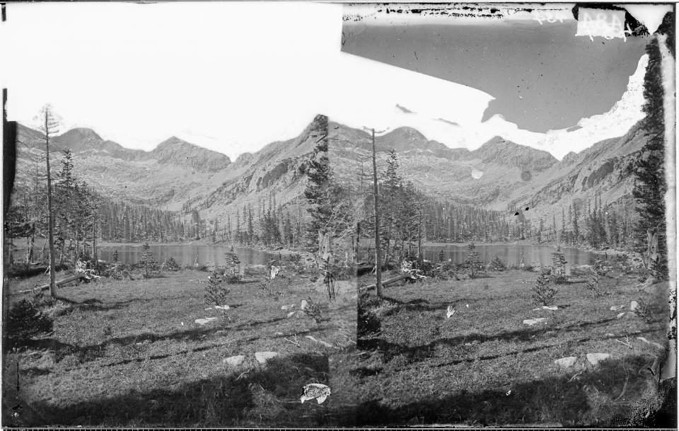 ALPINE LAKE IN THE CERRO BLANCO MOUNTAINS, COLORADO, 11,000 FEET ABOVE SEA LEVEL - NARA - 524063