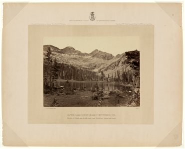 Alpine Lake, Cerro Blanco Mountains, Col. - T. H. O'Sullivan, phot. LCCN2007684842