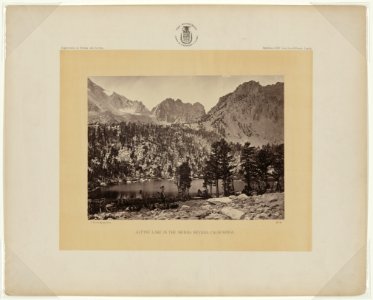Alpine Lake, in the Sierra Nevada, California - T. H. O'Sullivan, phot. LCCN2006678943