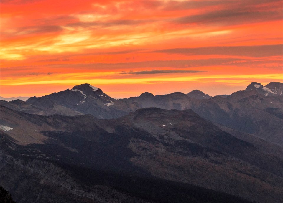 Alpine Sunset over Livingston Range