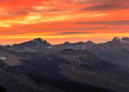 Alpine Sunset over Livingston Range