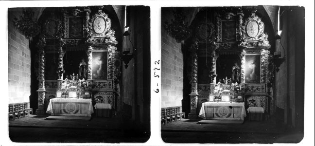 Altar barroc del monestir de Sant Esteve de Banyoles photo