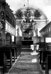 Alt-Podelzig Inneres der Kirche Blick nach Osten