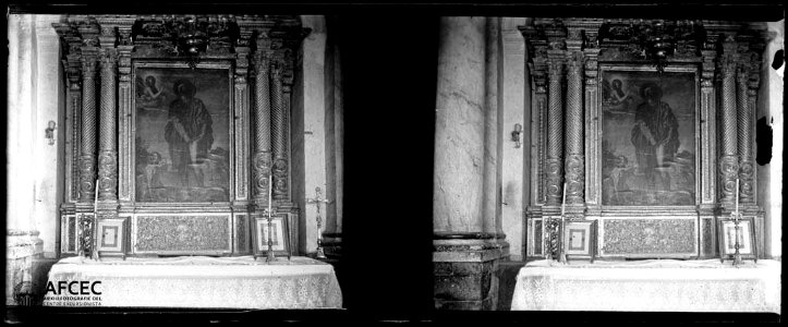Altar de l'antic hospital de Morella (AFCEC GAUSACHS B 01766)
