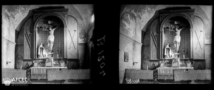 Altar de l'església de Sant Salvador de la Mussara