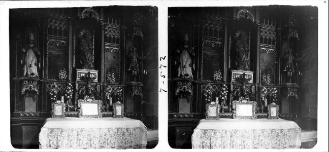 Altar de Sant Antoni Abat al monestir de Sant Esteve de Banyoles